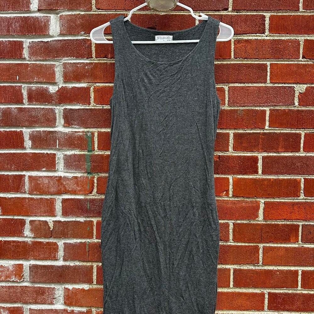 Dark Heather Gray Stella Luce Tank Dress